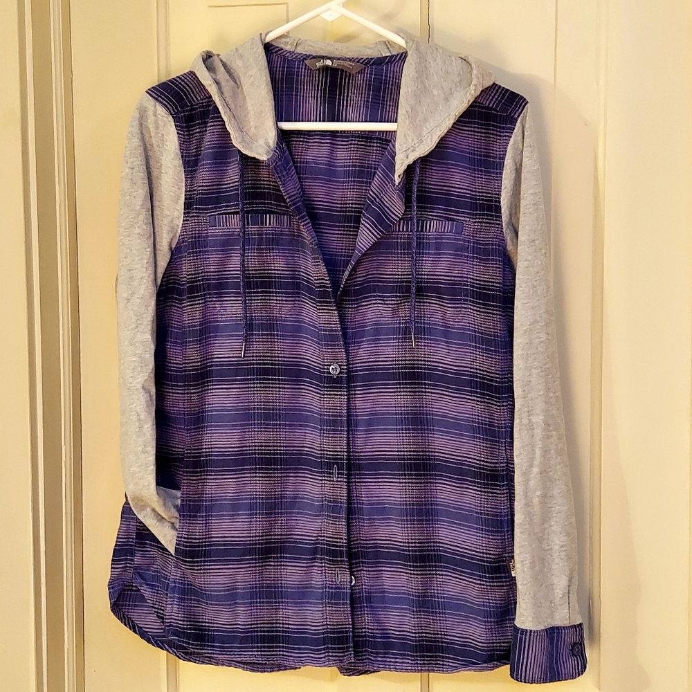 North Face Hooded Button Shirt